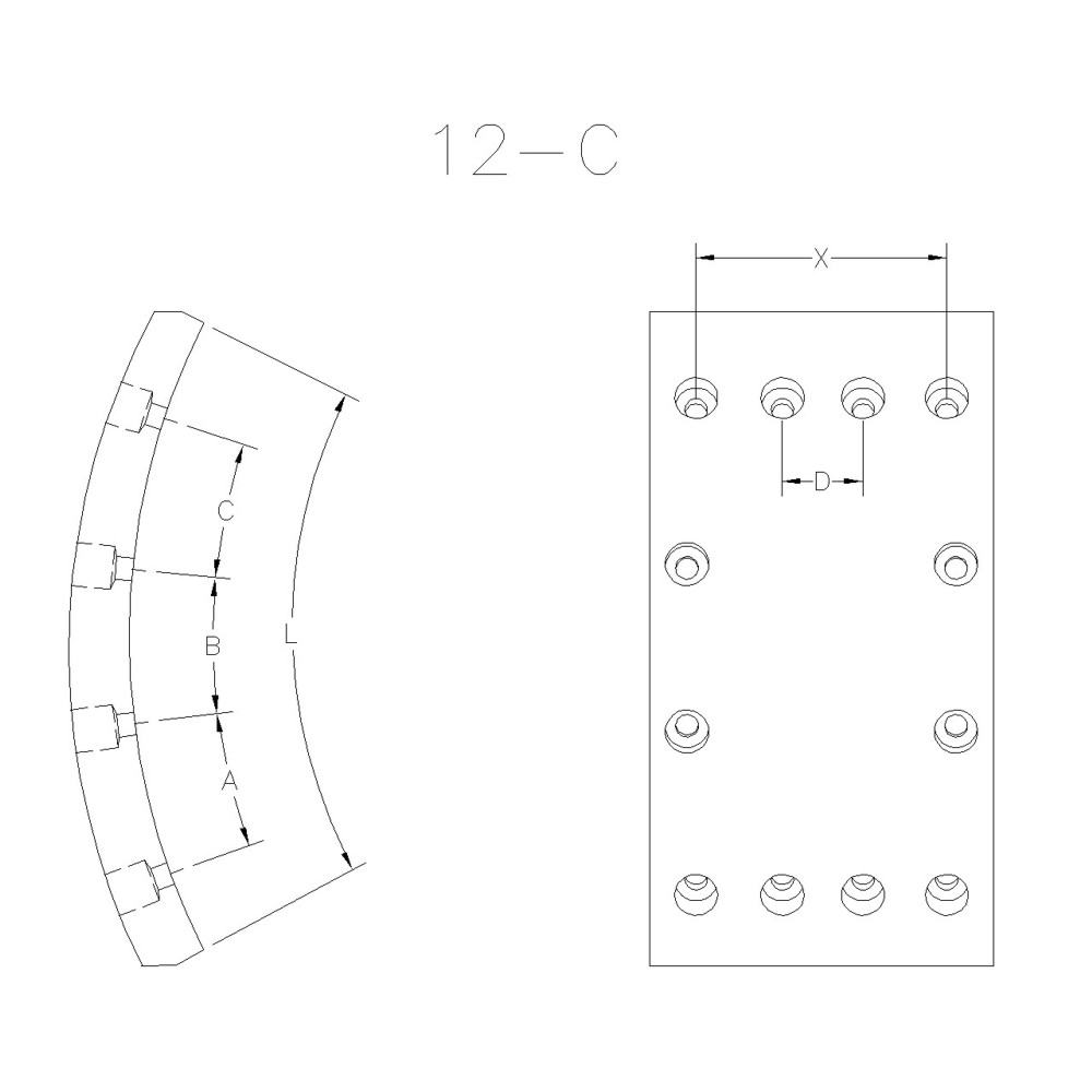 BLOQUE DE FRENO TRASERO FRAS-LE - AC/30-RA-X