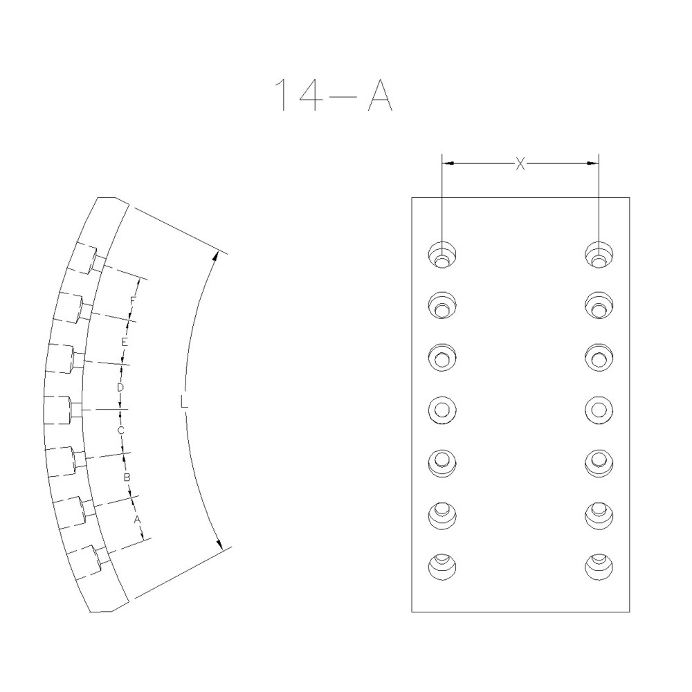 BLOQUE DE FRENO DELANTERO / TRASERO FRAS-LE - MB/186-RA-X