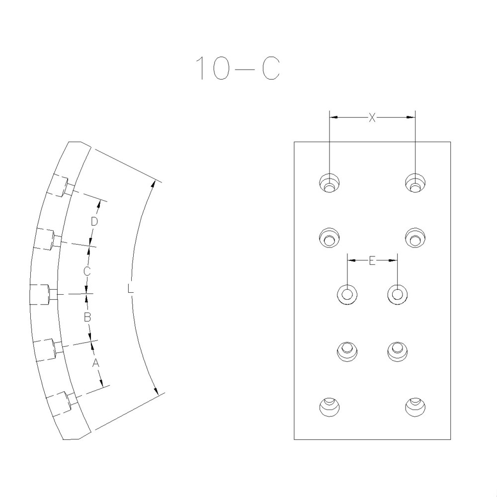 BLOQUE DE FRENO DELANTERO / TRASERO FRAS-LE - MB/146-C/17