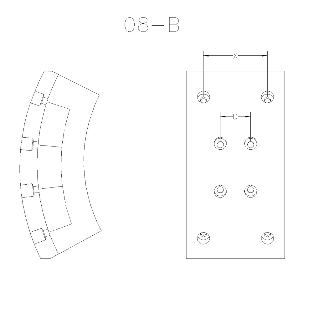 BLOQUE DE FRENO TRASERO FRAS-LE - RN/104/1-X