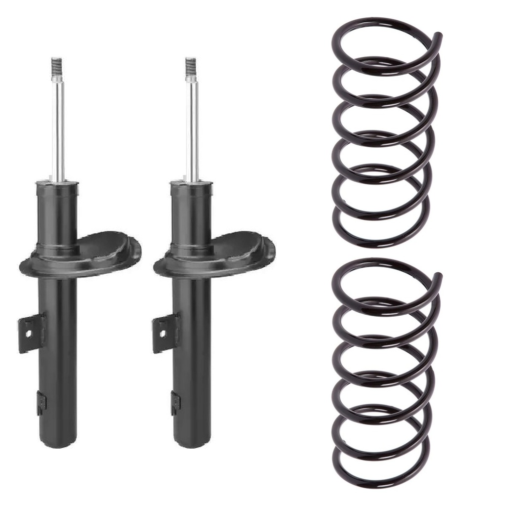 KIT 2 AMORTIGUADORES + 2 ESPIRALES DELANTEROS REFORZADOS NAKATA + AG - HG30791+1-072055R