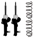 KIT 2 AMORTIGUADORES + 2 ESPIRALES DELANTEROS NAKATA + AG - HG31059+HG31058+1-072083