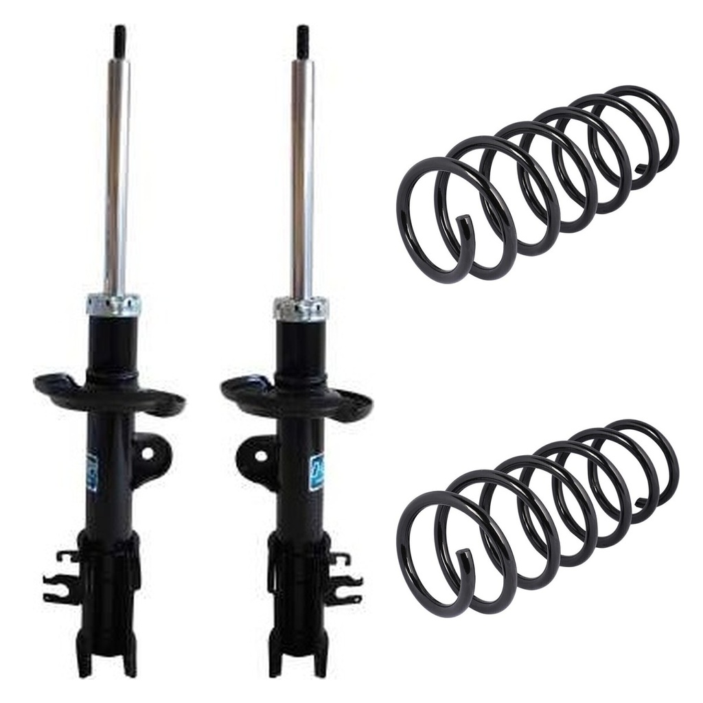 KIT 2 AMORTIGUADORES + 2 ESPIRALES DELANTEROS NAKATA + AG - HG41119+HG41118+1-071167