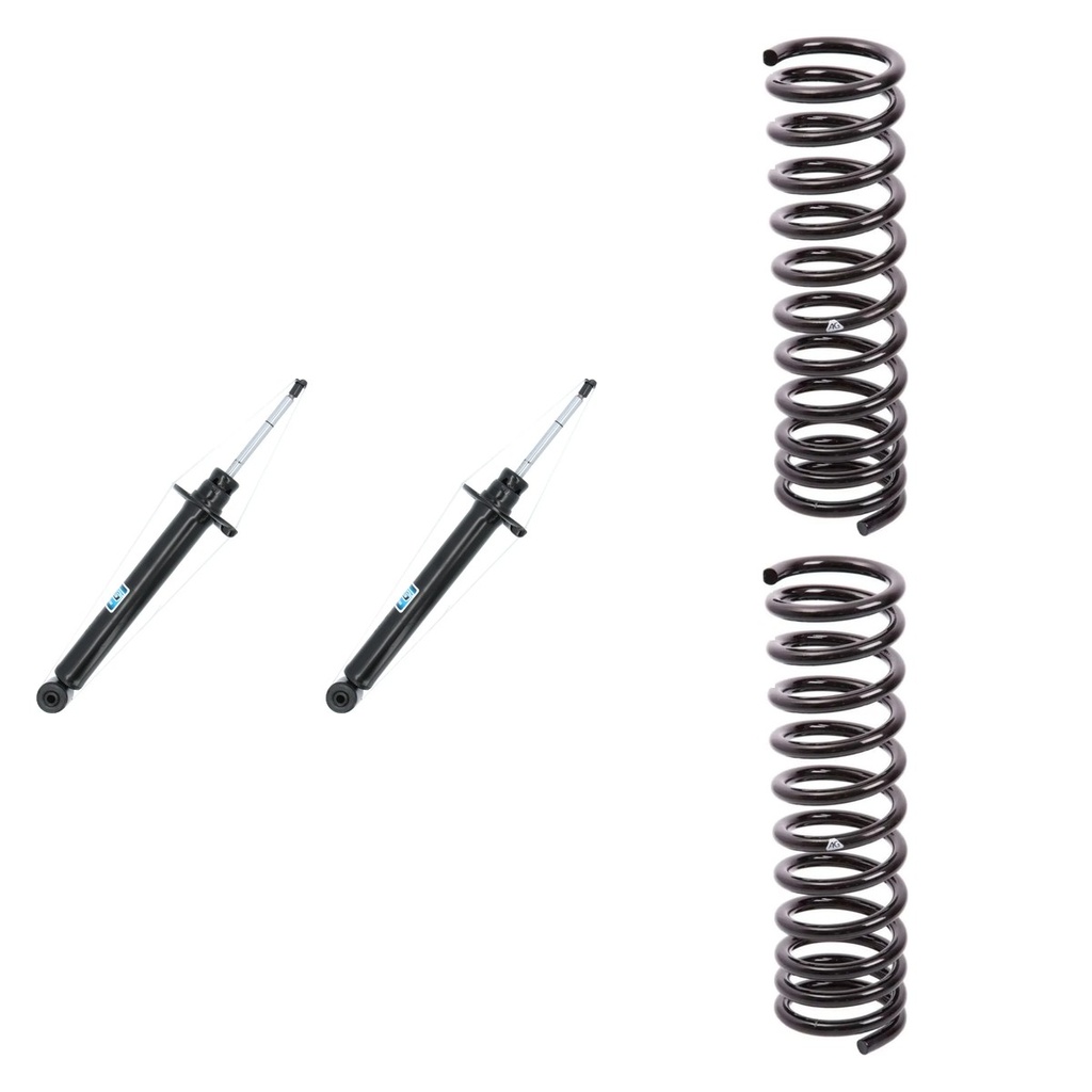 KIT 2 AMORTIGUADORES + 2 ESPIRALES TRASEROS NAKATA + AG - HG30931+1-251006