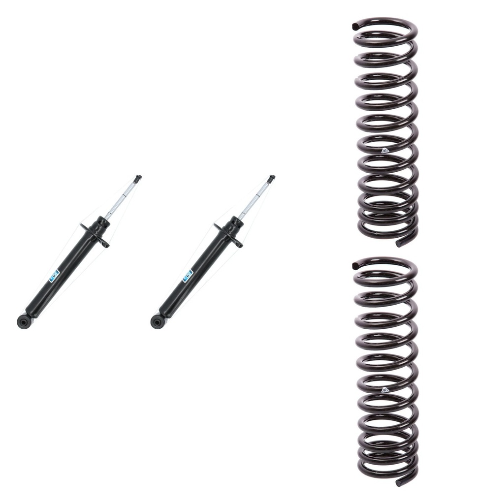 KIT 2 AMORTIGUADORES + 2 ESPIRALES TRASEROS REFORZADOS NAKATA + AG - HG30931+1-251006R