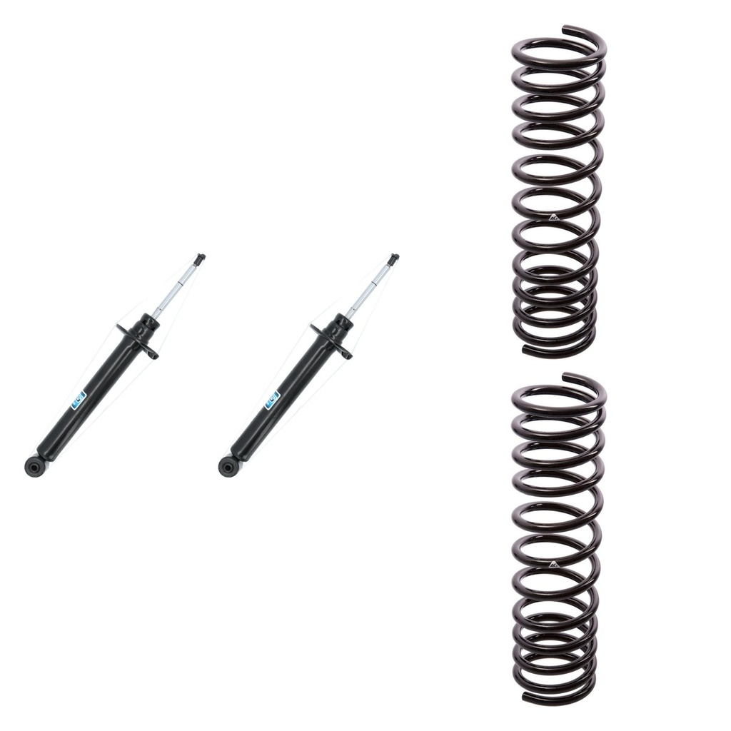KIT 2 AMORTIGUADORES + 2 ESPIRALES TRASEROS REFORZADOS NAKATA + AG - HG30931+1-251015R