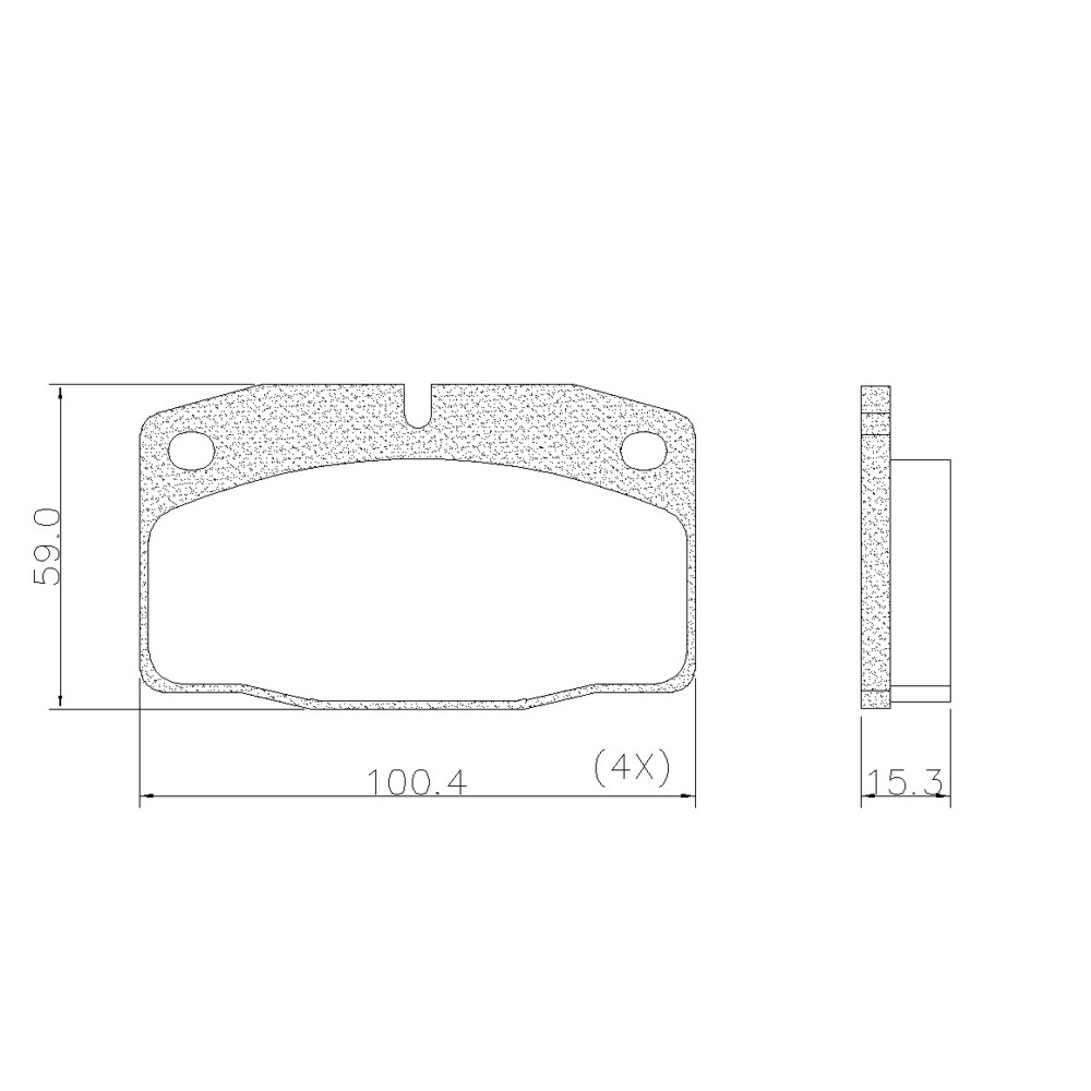 PASTILLA DE FRENO DELANTERA FRAS-LE - PD/431